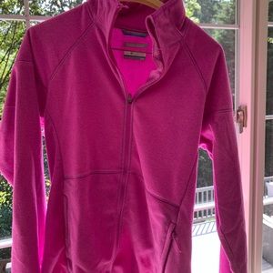 columbia pink fleece zip up